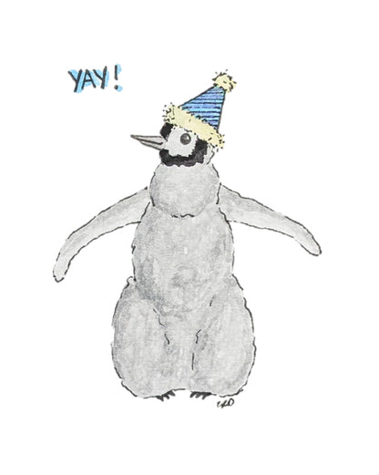 "Party Penguin" Card