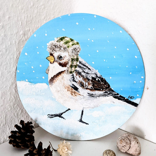 Snowy Bunting - 20cm