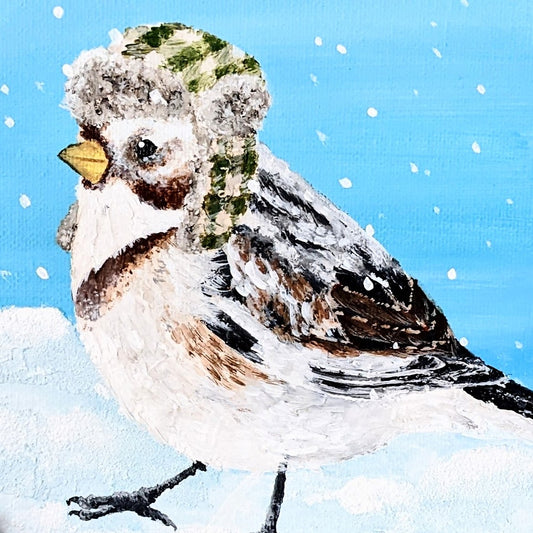 Snowy Bunting - 20cm