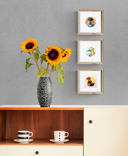 "Dapper Zebra Finch" Art Print