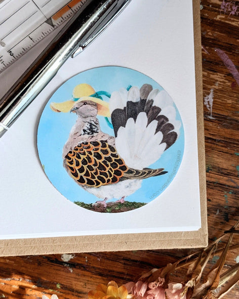 Summer Dove Sticker - 6cm - Matte