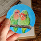Lovebirds Sticker - 7cm - Matte